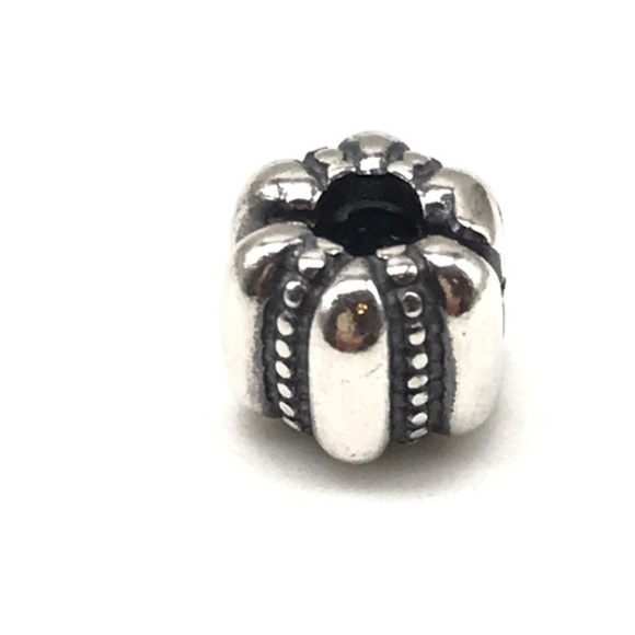 Pandora 925 Dots & Ridges Crazy Clip Rare Retired Bead Charm - Picture 3 of 6